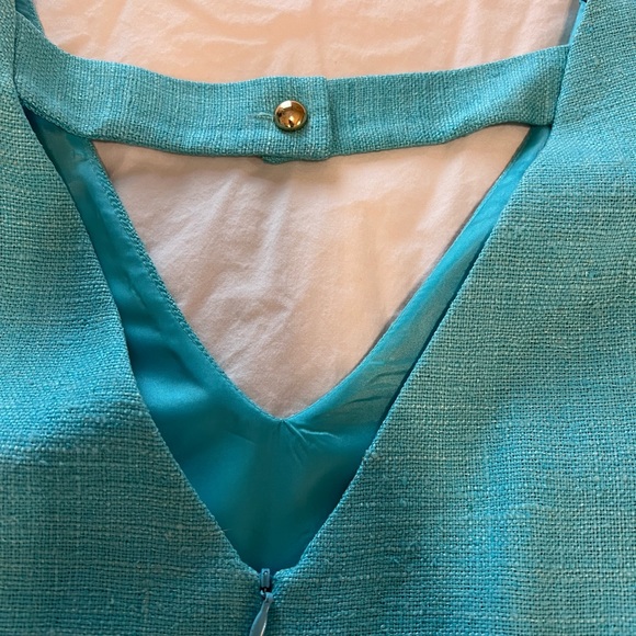Leona Turquoise Dress Size 6 - Picture 2 of 5